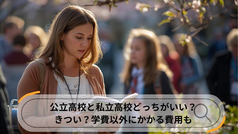 公立高校　私立高校　学費以外にかかる費用1