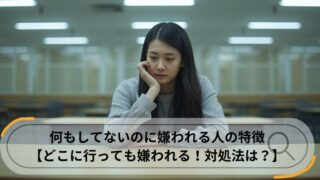何もしてないのに嫌われる人の特徴